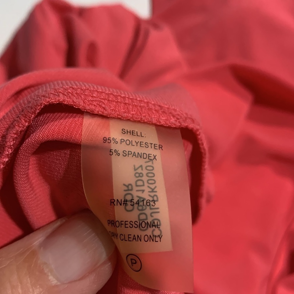 Calvin Klein hibiscus pink shirt dress. Size 6 - Picture 7 of 7
